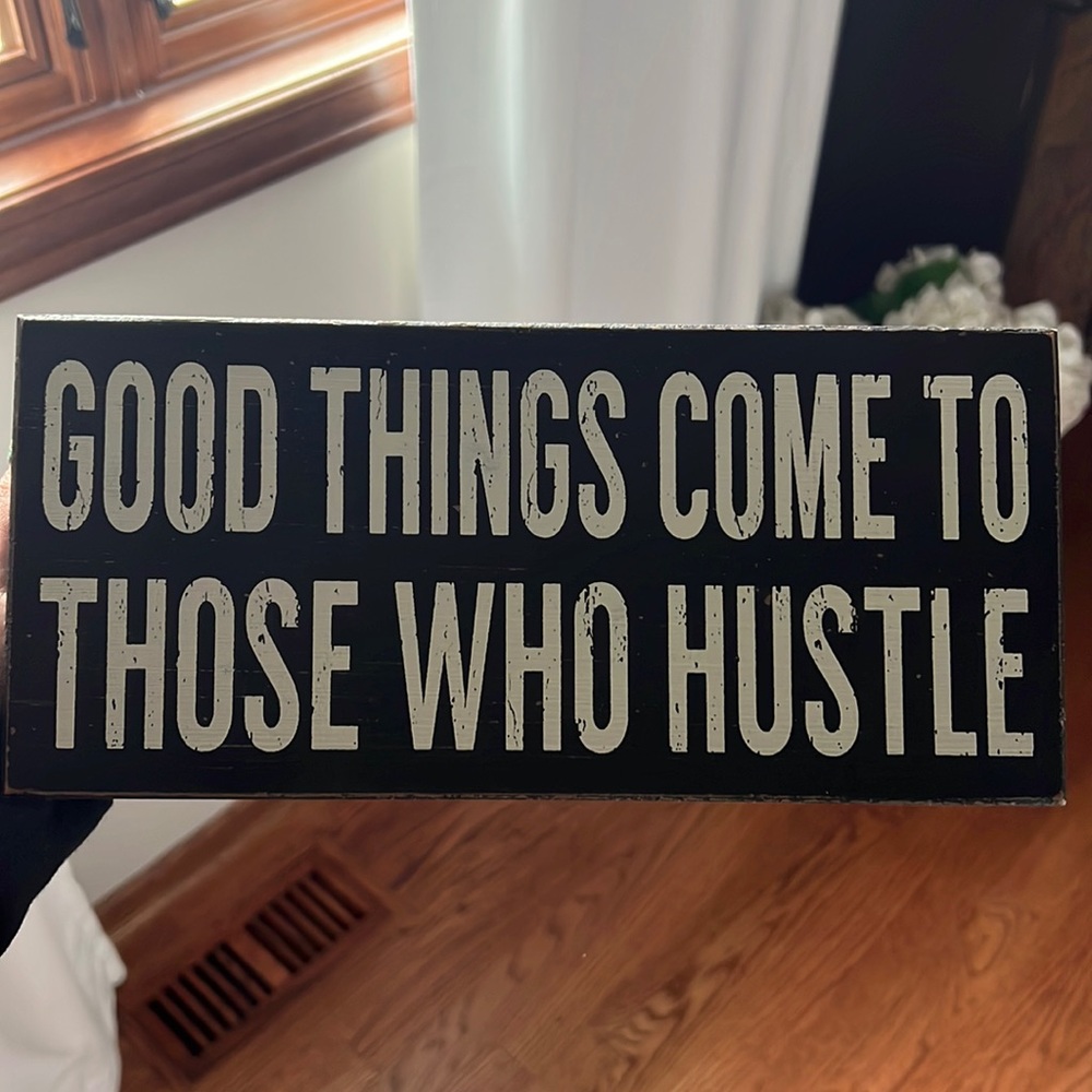 Black and White home decor sign